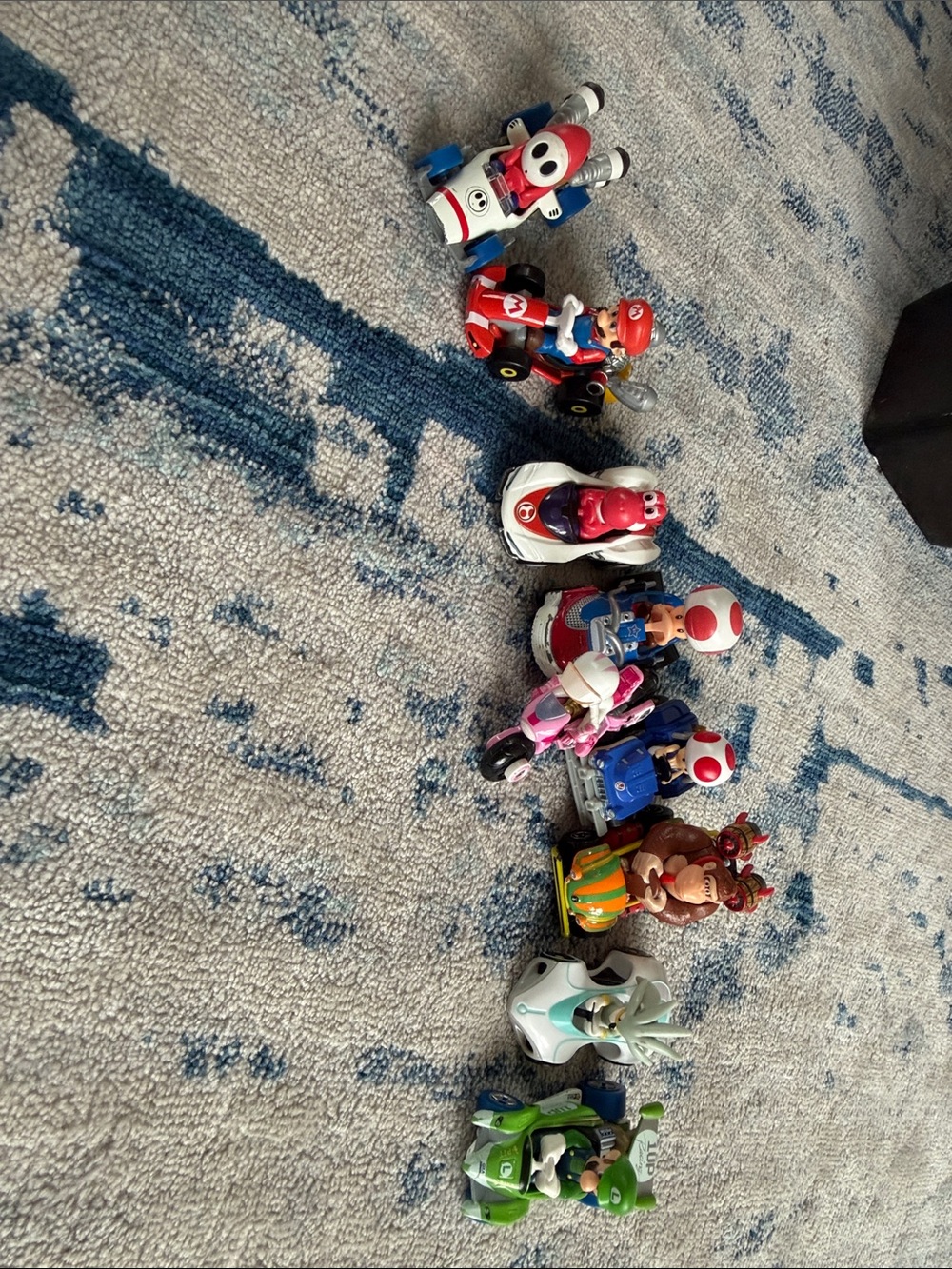Nintendo Mario Kart Character Vehicle Set in Red, Blue, Green, White, Pink